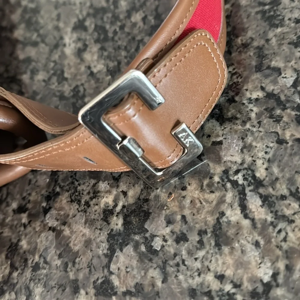 Anne Klein red handbag or shoulder bag EUC